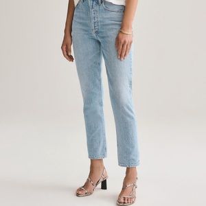 Agolde Riley High Rise Crop in Renewal